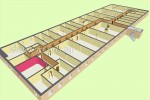 3D модель планировки этажа с указанием расположения офиса